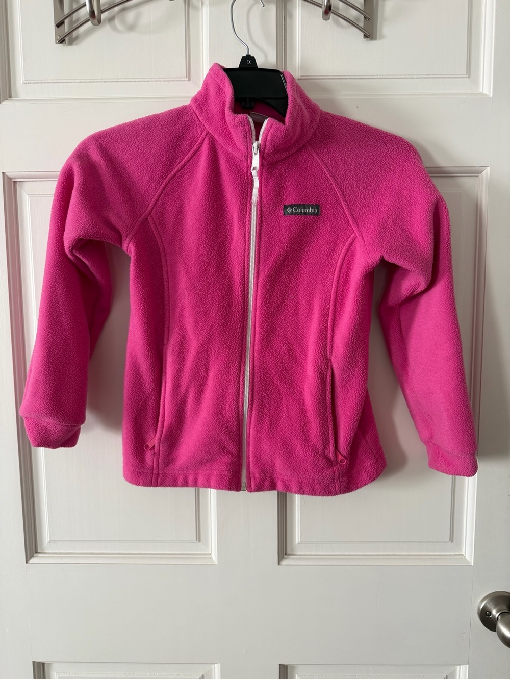 Columbia Kids Hot Pink Full-Zip Fleece Jacket Size Medium